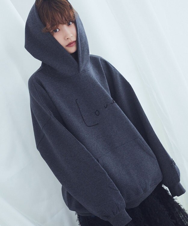 Green Parks ■高橋愛×ＧｒｅｅｎＰａｒｋｓロゴパーカー Dark Gray