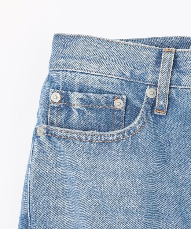 NAVE 【Nave　洗える】デニム センタープレスパンツ スカイブルー系