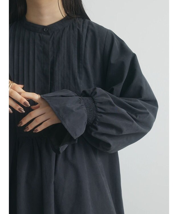 Green Parks armonia．ピンタックワンピース Black