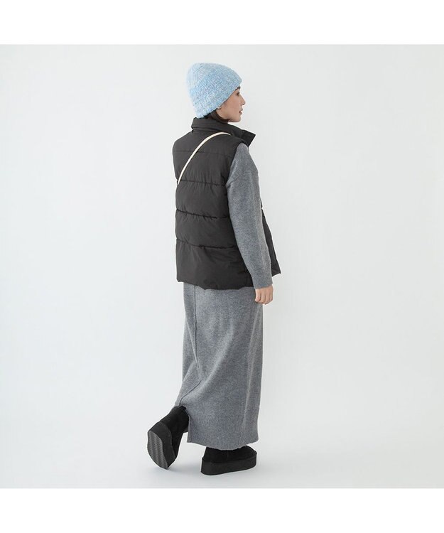 林八百吉商店 un chapeau MIXボアニット ブルー