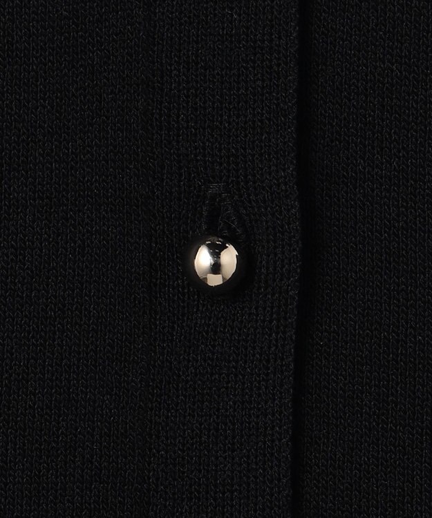 組曲 【先行予約】シアーニット5分袖 カーディガン ブラック系