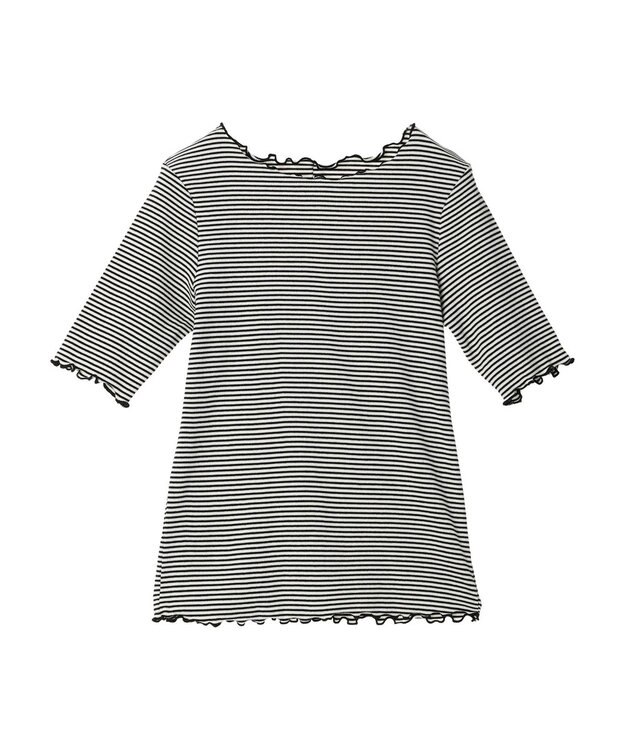 earth music&ecology メロ－リブプルオーバー Border