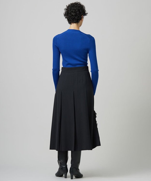 ICB 【新色追加・洗える】エクストラファインメリノ Vネックプルオーバー ロイヤルブルー系