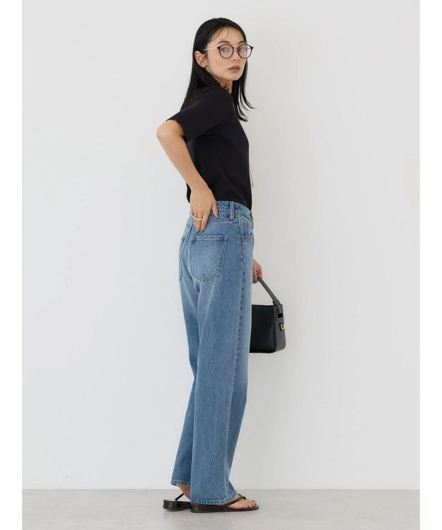 AMERICAN HOLIC ５分袖ニットプルオーバー Black