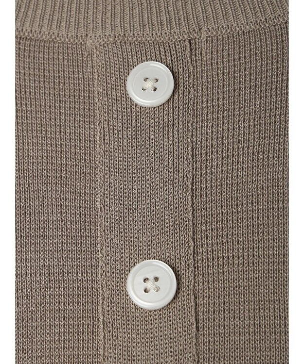 CRAFT STANDARD BOUTIQUE 【洗える】ニットベスト+シャツワンピースSET-B Gray Beige