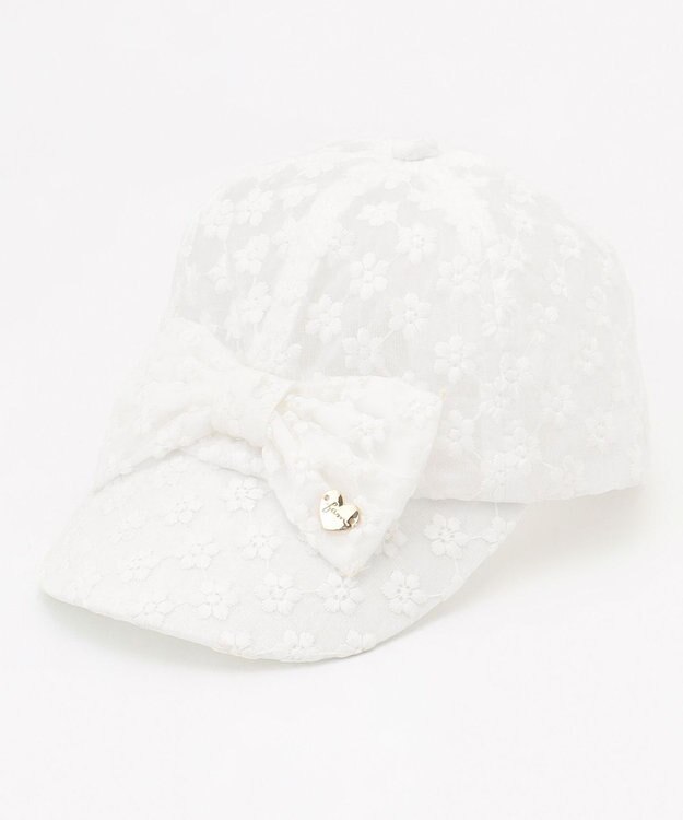 ANY KIDS リボン キャップ オフホワイト