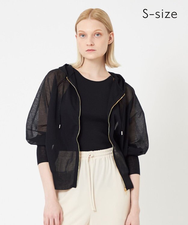 BEIGE， 【S-size】YUZU / ニットパーカー Black