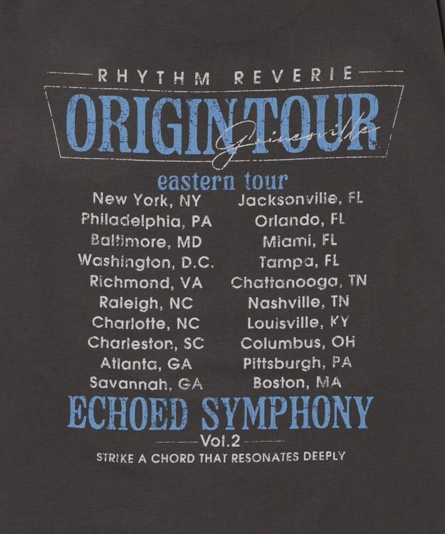 WEGO 【ユニセックス着用ITEM/MLサイズ展開】ヴィンテージライクグラフィックT（LS） 柄1