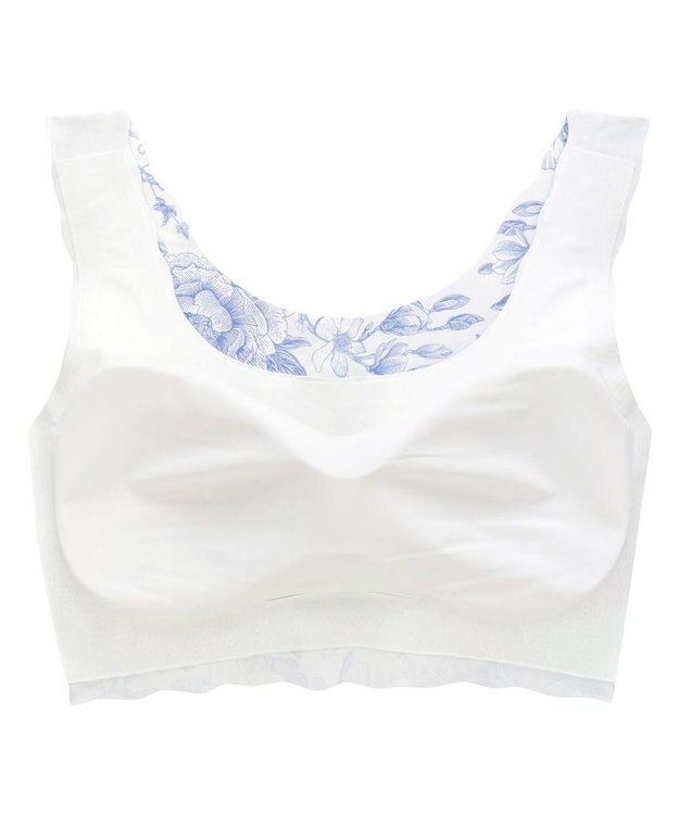 WACOAL 【GOCOCi ゴコチ】 ノンワイヤー ハーフトップ まるでつけていないような着ごこち フラット仕上げ ホックなし ブラトップ レディース CGG534 /ワコール ブルー