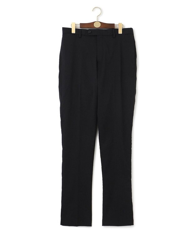 J.PRESS MEN 感動！？上品な見た目に着心地抜群なセットアップ【MECHANICAL】【超軽量 / 清涼感 / 洗える】ハイパワーストレッチ スラックス ブラック系