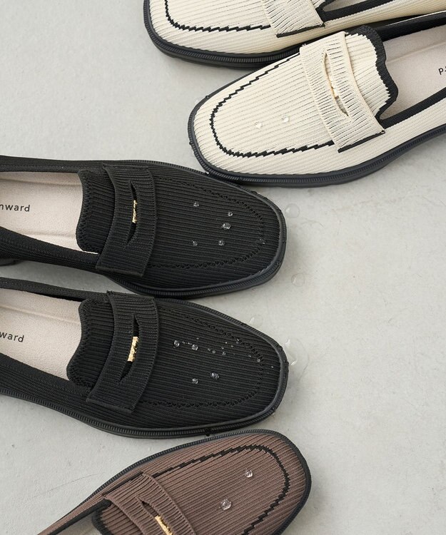 steppi 【VERY掲載 / 撥水 / 洗える】コインローファー ブラック