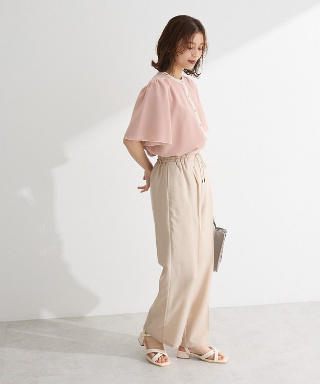 Green Parks ・ＥＬＥＮＣＡＲＥ　ＤＵＥ　バイカラーブラウス Off White