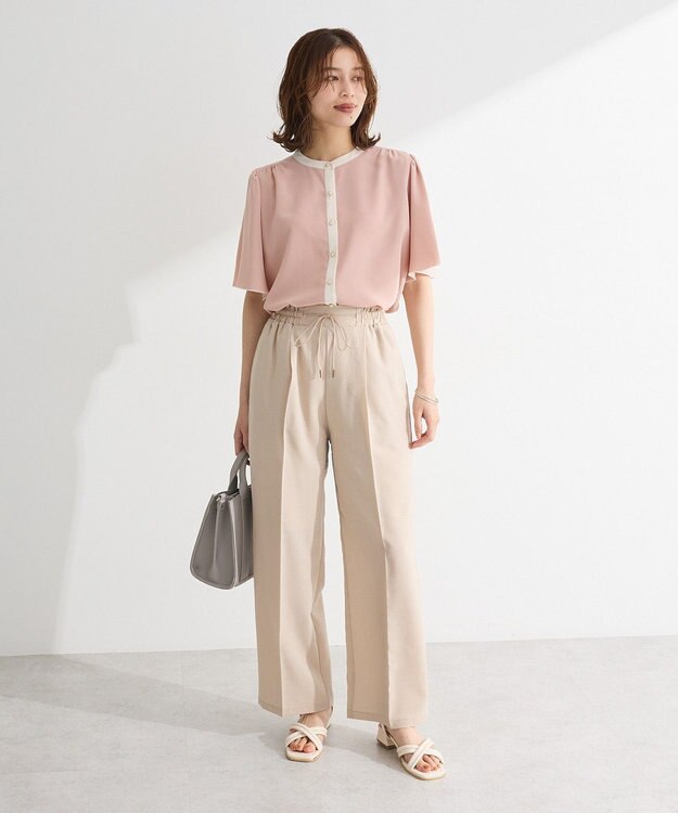 Green Parks ・ＥＬＥＮＣＡＲＥ　ＤＵＥ　バイカラーブラウス Off White