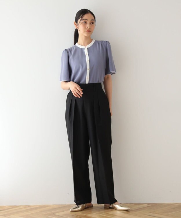 Green Parks ・ＥＬＥＮＣＡＲＥ　ＤＵＥ　バイカラーブラウス Off White