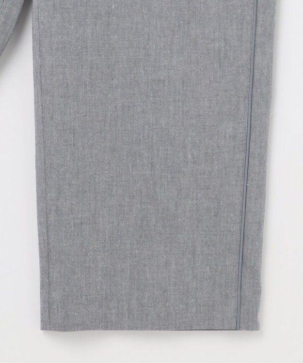 J.PRESS LADIES S TCリネン ドライツイル ストレート パンツ グレーシャンブレー系