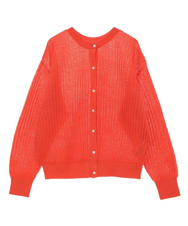 AMERICAN HOLIC 柄編みニットカーディガン Orange