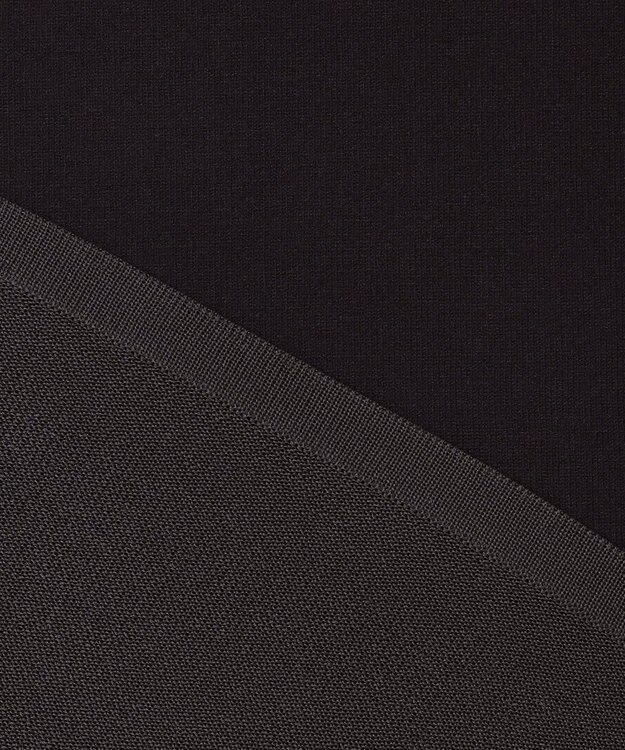 ICB L 【洗える】 ヴィスコースワイド シアーコンビプルオーバー ブラック系