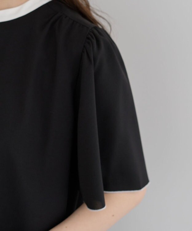 Green Parks ・ＥＬＥＮＣＡＲＥ　ＤＵＥ　バイカラーブラウス Off White