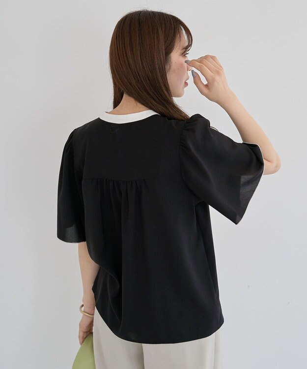 Green Parks ・ＥＬＥＮＣＡＲＥ　ＤＵＥ　バイカラーブラウス Off White