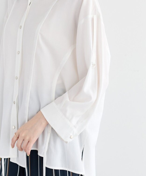 YECCA VECCA ストリングデザインシャツ White