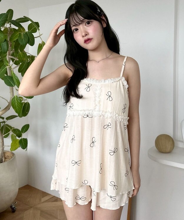 WEGO キャミセットアップルームウェア 柄3