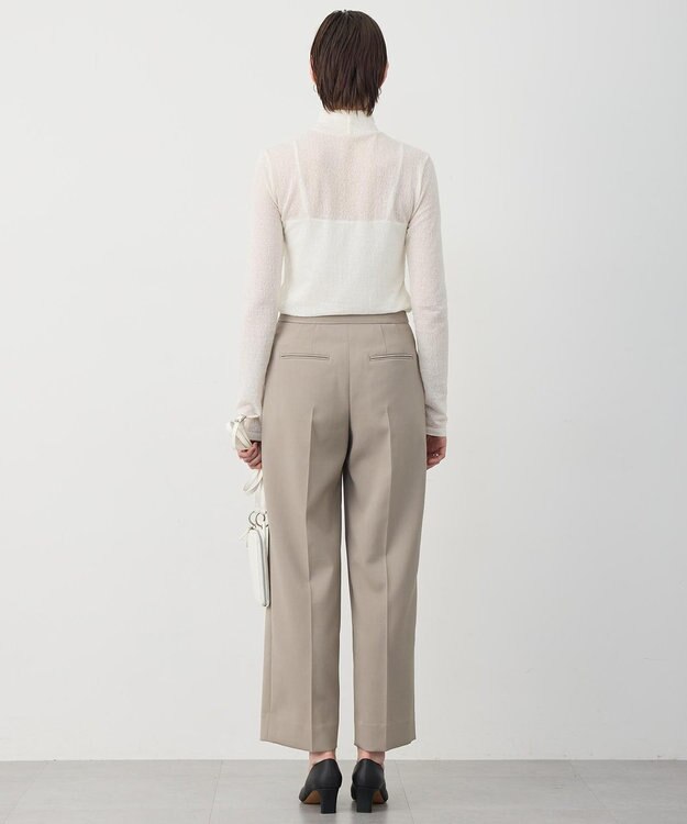 ICB 【先行予約・WEB限定】 コットンレーシージャガード ハイネックカットソー オフホワイト