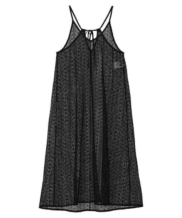 earth music&ecology レースキャミワンピース Black