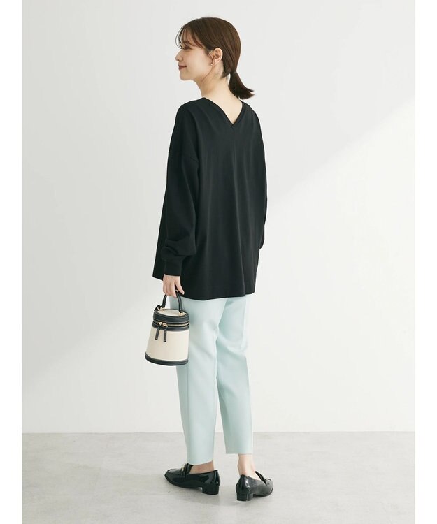 Green Parks 前後でも着れちゃう万能長袖ロンＴ Black