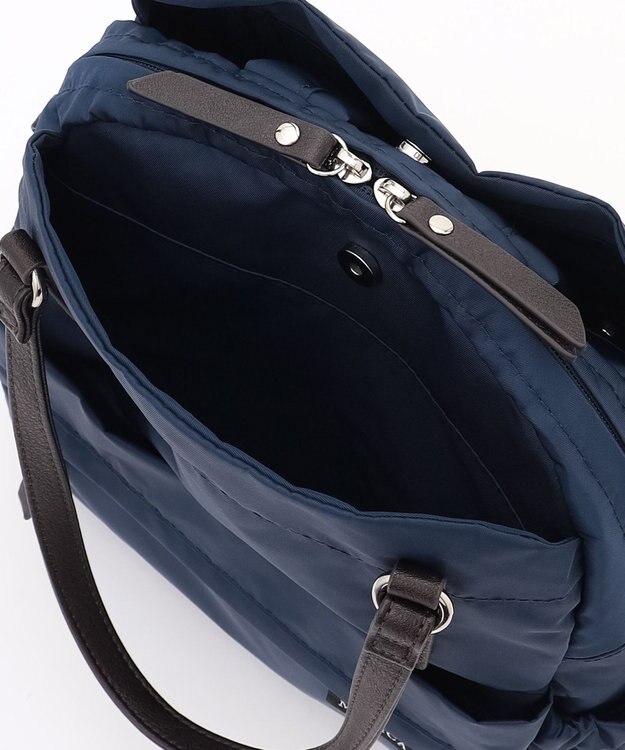 LA BAGAGERIE 【MONICA】ポーチ付き4WAYリュックサック ネイビー