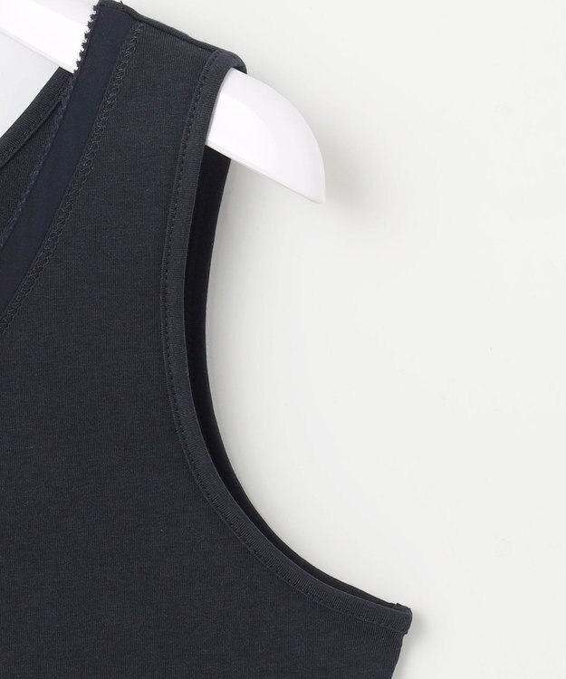 ANY SIS 【吸水速乾・UVケア・接触冷感】コンフォートジャージー タンクトップ ネイビー