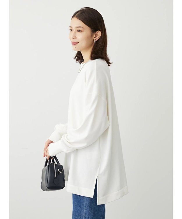 Green Parks ＢＰセンターシームミニ裏毛プルオーバー Off White