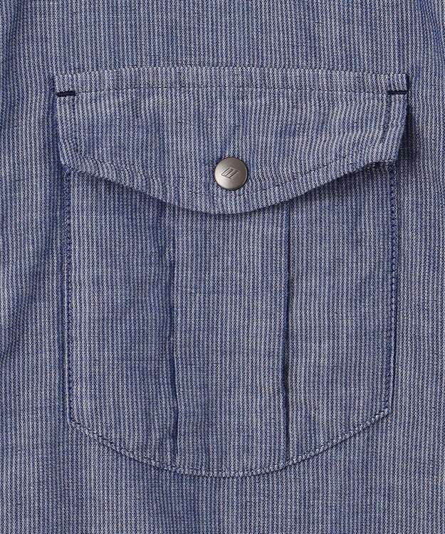 JOSEPH ABBOUD 【25SS・2WAY】リバーシブルシャツ サックスブルー系