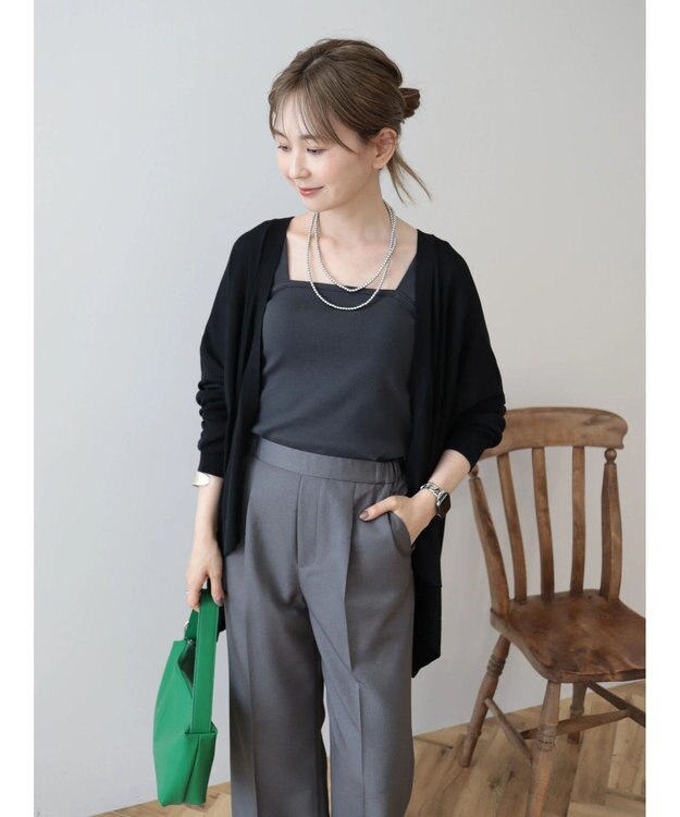 AMERICAN HOLIC ＵＶカットニュアンスニットカーディガン Black