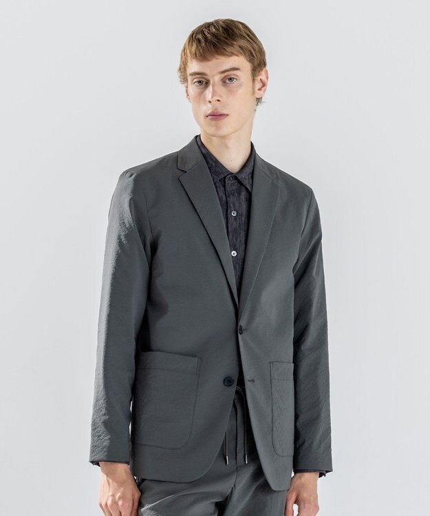 JOSEPH HOMME 新素材【ストレッチ】グレインウェーブストレッチ     ジャケット ダークグリーン系