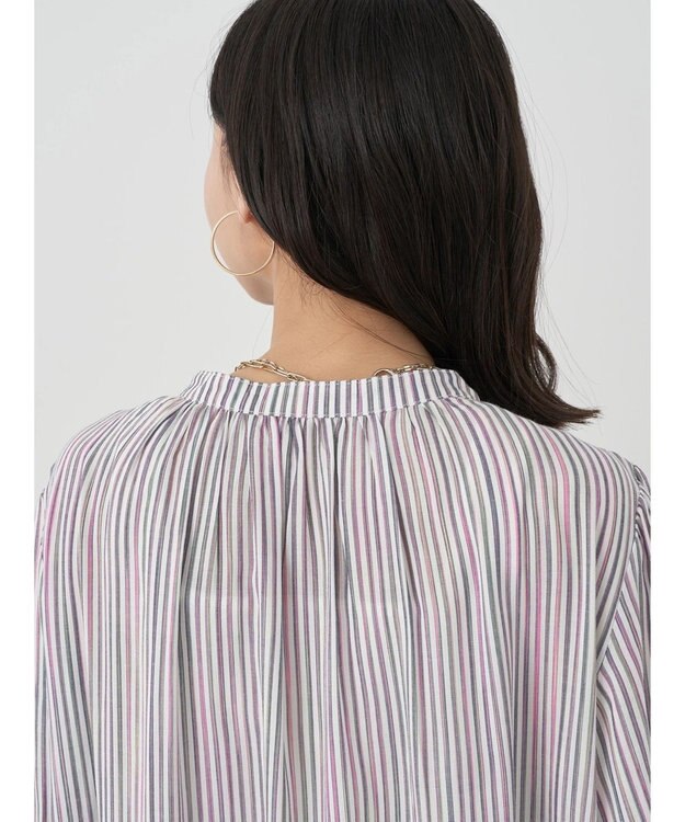 earth music&ecology マルチストライプワンピース Off White