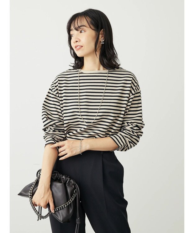 Green Parks ボーダープルオーバー Beige