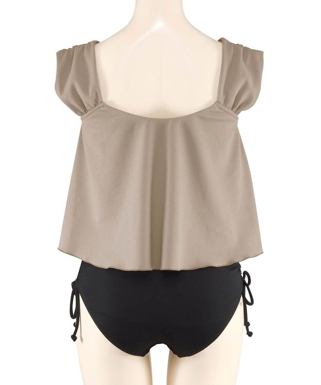 San-ai Resort（三愛水着楽園） ワンピ見えビキニ　9M・11L　【San-ai Resort（サンアイリゾート）】 グレー