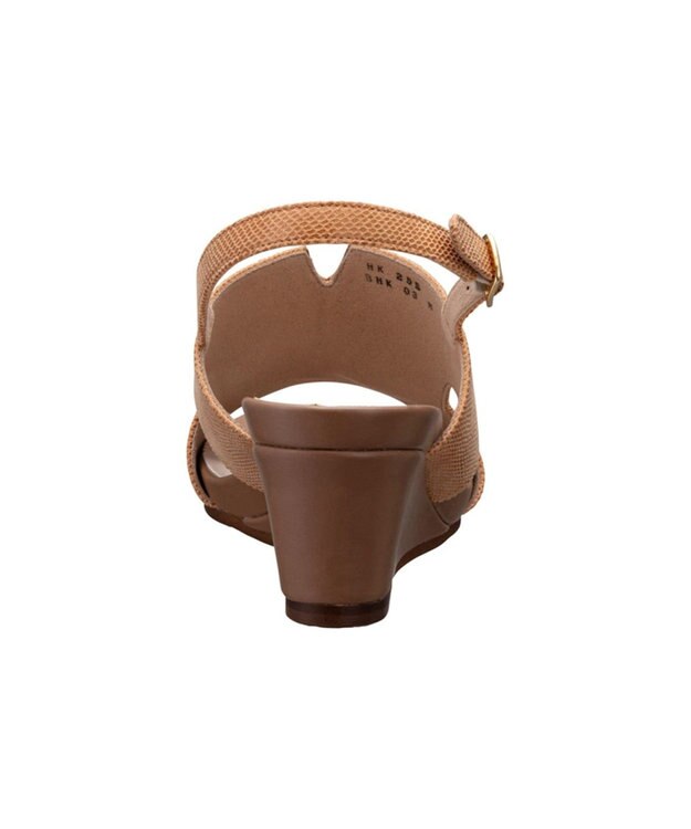 REGAL FOOT COMMUNITY 【ビューフィット】A61Y ウエッジサンダル サンダル ライトブラウン型押