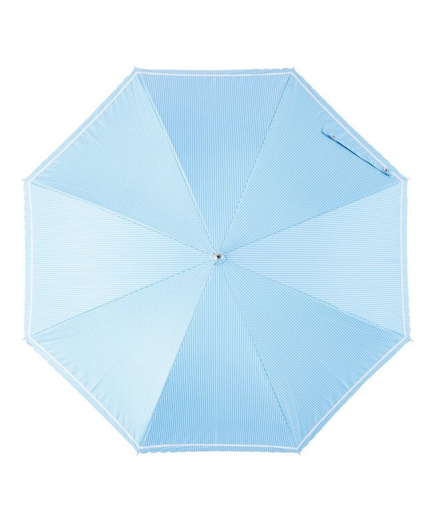 MOONBAT estaa 晴雨兼用 長傘 ストライプ 日傘 遮光 遮熱 UV ペールスカイ
