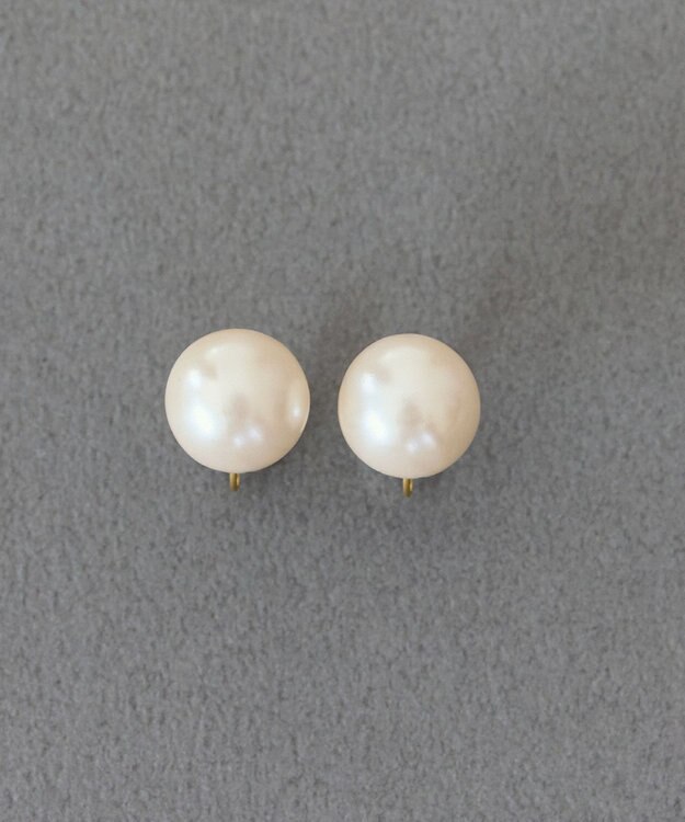 Phoebe 【痛くないシリーズ/金属アレルギー対応】パールリウムライトフィットイヤリング/一粒パール ホワイト