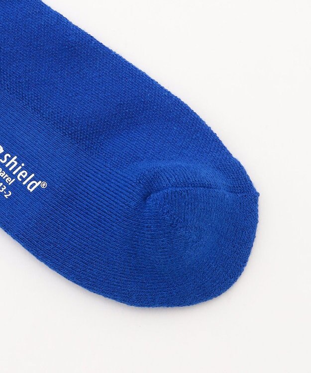 PW CIRCULUS 【虫よけ加工】【MEN】ラインソックス ショート丈  ゴルフ スカイブルー系