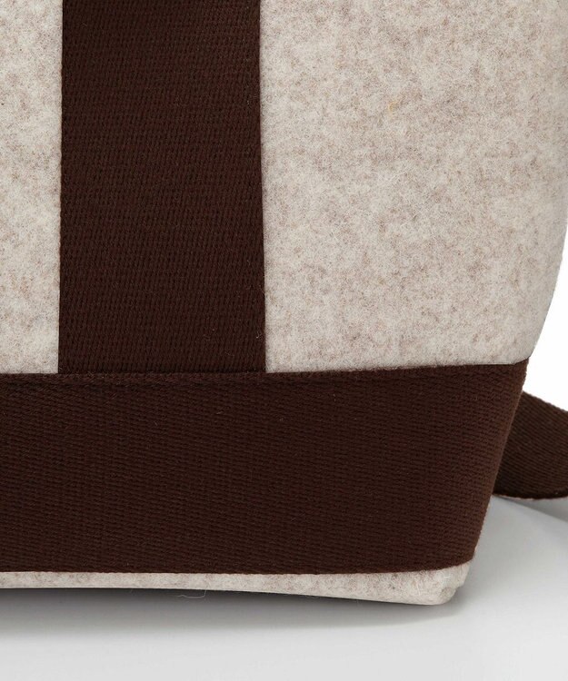 TOPKAPI 【Breath TOPKAPI】イタリアンフェルト ショルダー付 ミニ トートバッグ S ベージュ