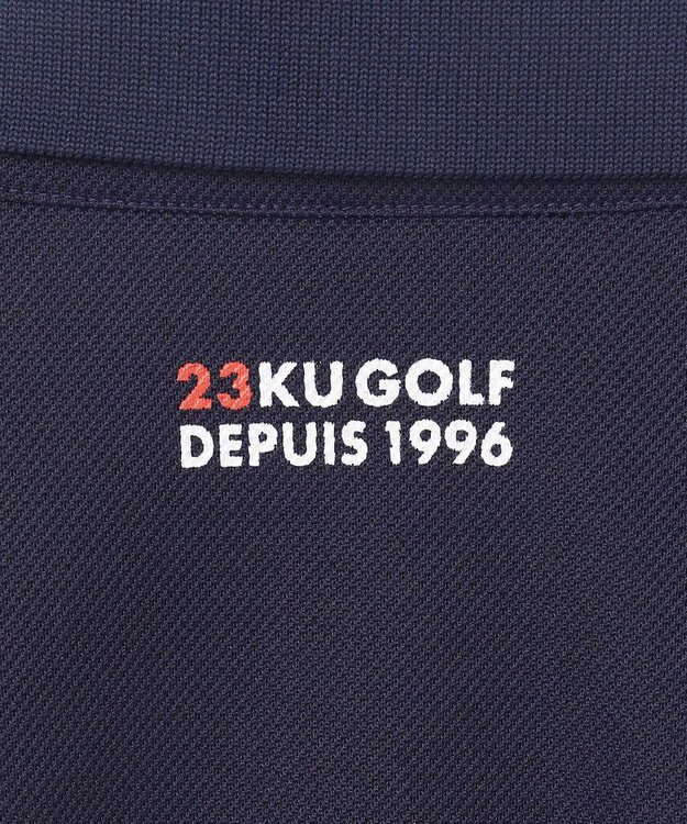 23区GOLF 【MEN】【吸水速乾/UVカット】エイトロックポロシャツ ネイビー系