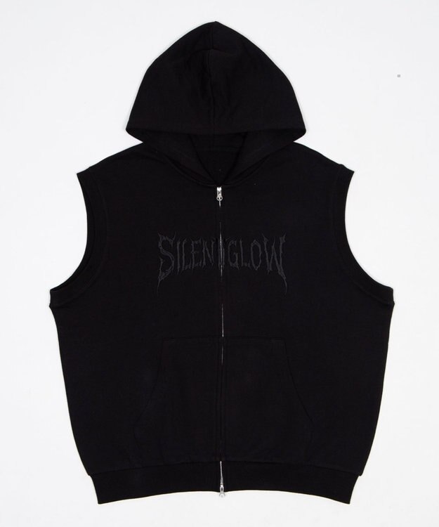 WEGO ノースリZIPパーカー ブラック