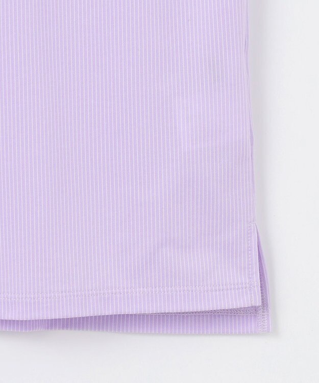 J.PRESS LADIES S 【WEB限定カラーあり・洗える】ストライプジャージー フレンチスリーブ カットソー ライラックストライプ系