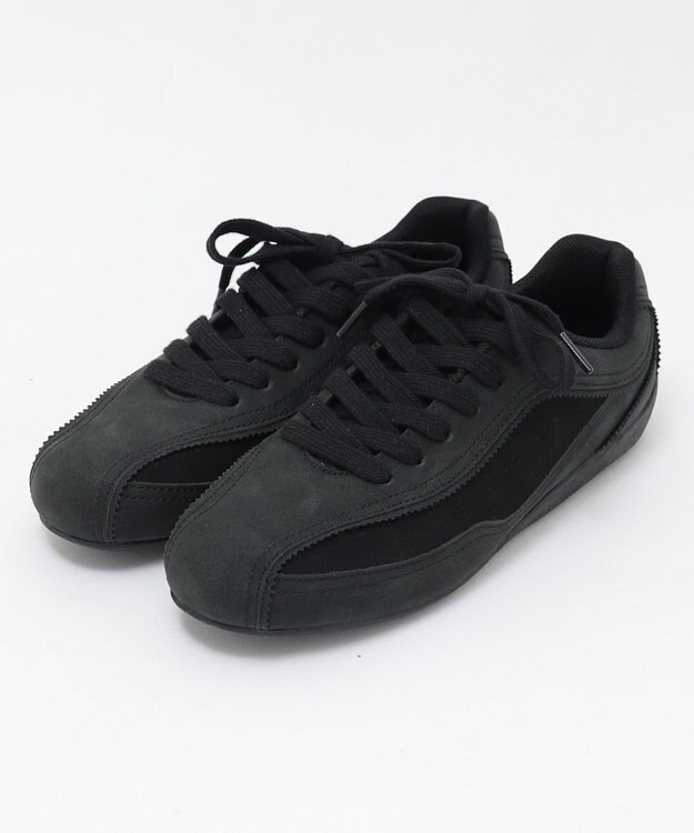 WEGO レースアップローカットスニーカー ブラック