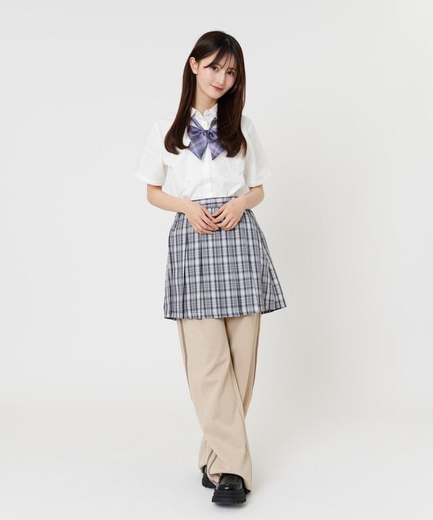WEGO 【SCHOOL ITEM】スクールライントラックパンツ ベージュ