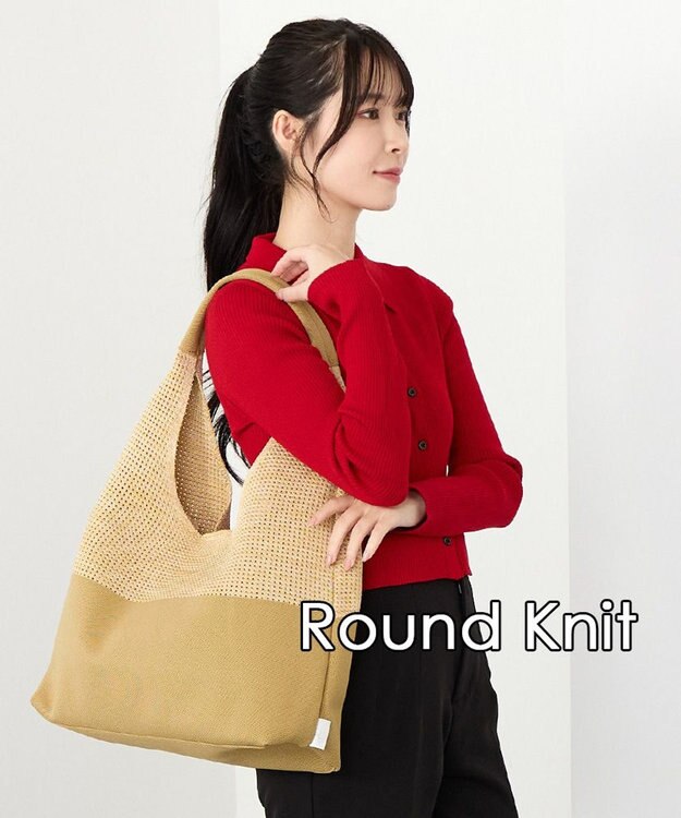 ROOTOTE 3582【ルートート】LT.ラウンド.メッシュ.ニット-A 02：ベージュ