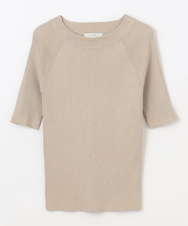 ANY ラメリブニット ベージュ