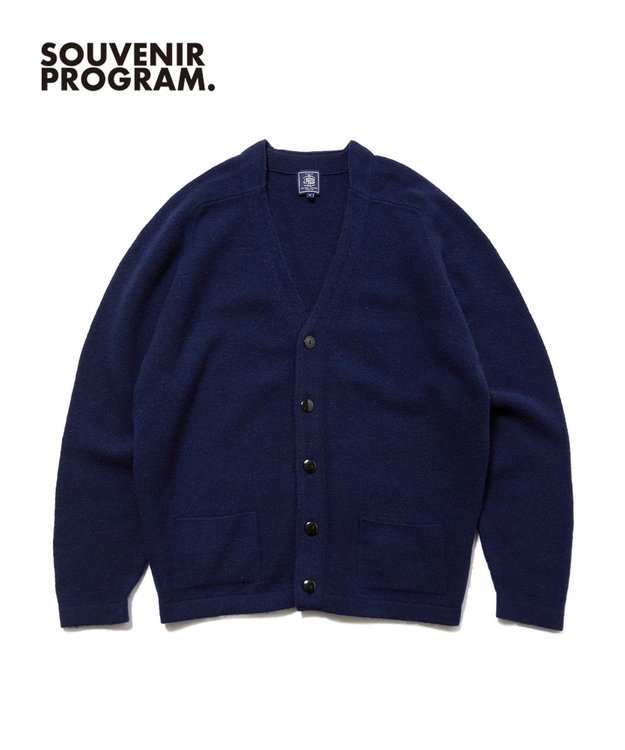 J.PRESS MEN 【J.PRESS ORIGINALS】【UNISEX】Shaggy Saddle Cardigan Sweater ネイビー系